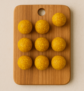 Bolitas energéticas de almendra y cúrcuma