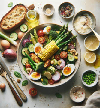 Photo de Bol de riz complet avec tofu et brocoli