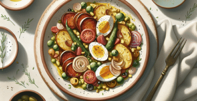 Photo de Poitrine de poulet à la plancha avec salade