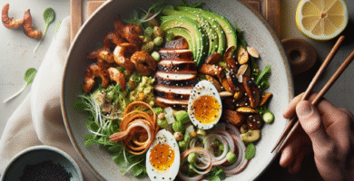 Photo de Poisson au four avec citron et ail