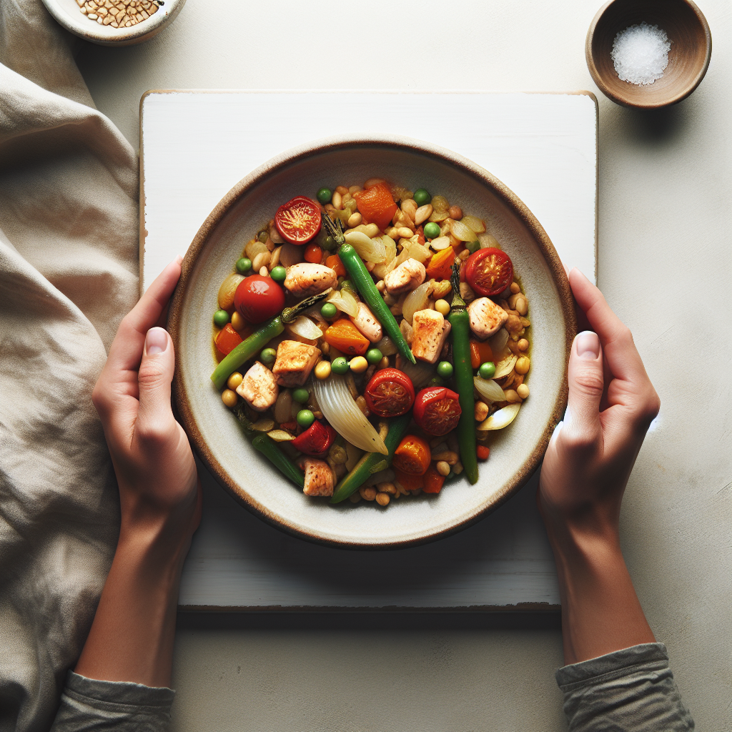 Photo de Poulet au four avec épices et légumes