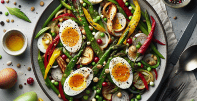 Photo de Saumon à la vapeur avec brocoli