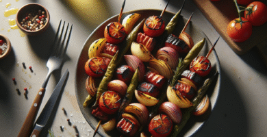 Photo de Bouchées de chou frisé avec oignons caramélisés