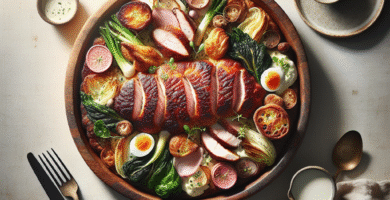 Photo de Bol de riz complet avec légumes rôtis