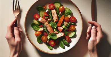 Foto de Ensalada de garbanzos y espinacas