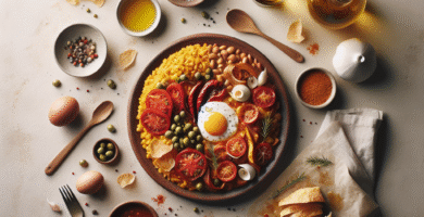 Photo de Salade de pois chiches et poivrons rôtis