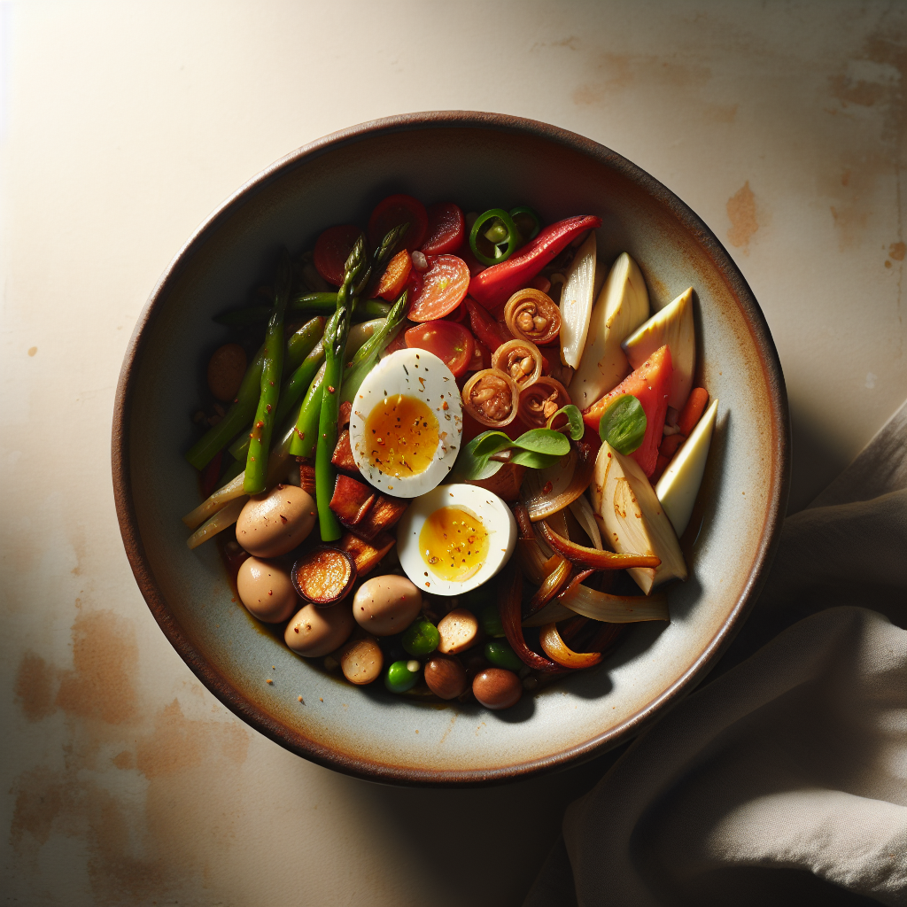 Photo de Salade de lentilles aux poivrons grillés