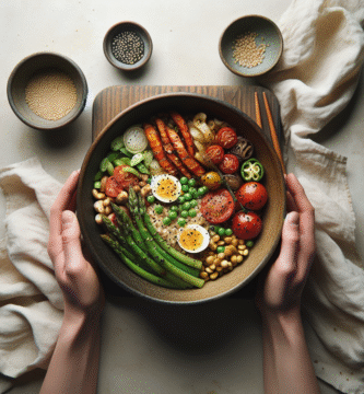 Photo de Bol de quinoa avec avocat et tomate