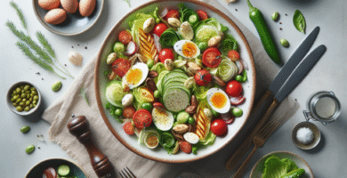 Photo de Salade de pois chiches au four avec épices