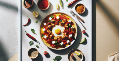 Photo de Salade de pois chiches et poivrons rôtis