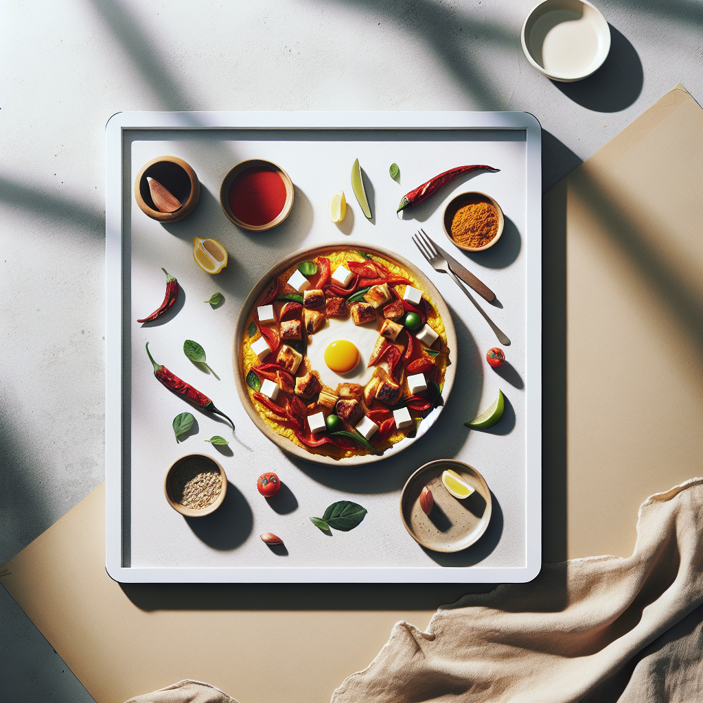 Photo de Salade de pois chiches et poivrons rôtis