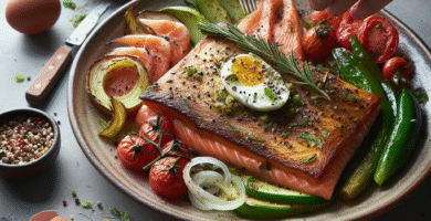 Photo de Poivrons rôtis farcis au quinoa et aux épinards