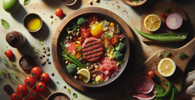 Photo de Tacos de laitue avec thon et légumes