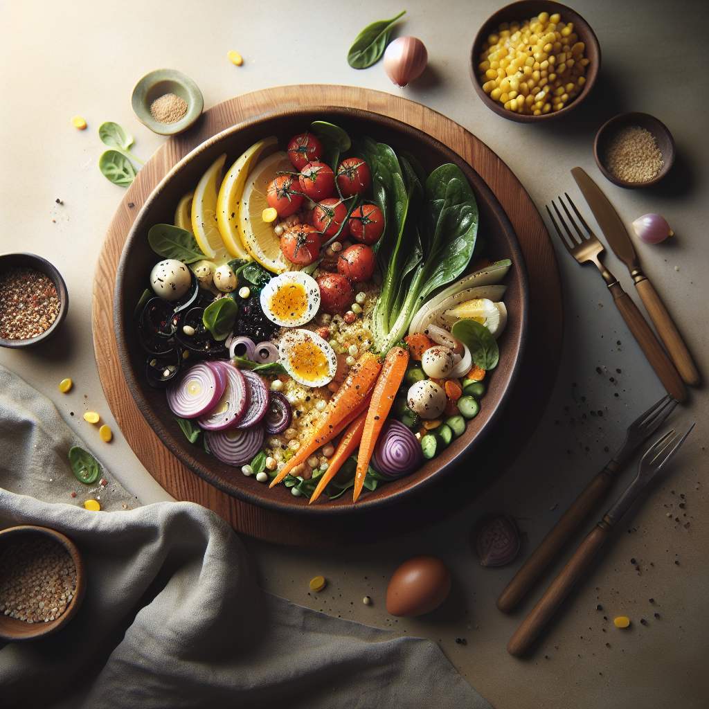 Photo de Salade de pois chiches avec avocat et coriandre