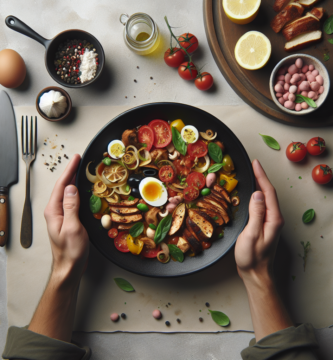 Foto de Tacos de lechuga con pollo y verduras